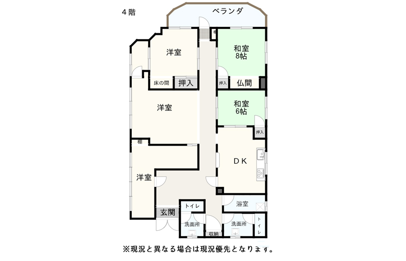 那覇市山下町 宮里ビル４F(売マンション)